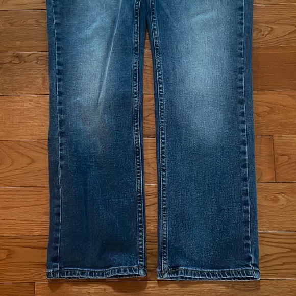 Old Navy Straight Built In Flex Denim Blue Jeans Size 29x30 - Picture 4 of 9
